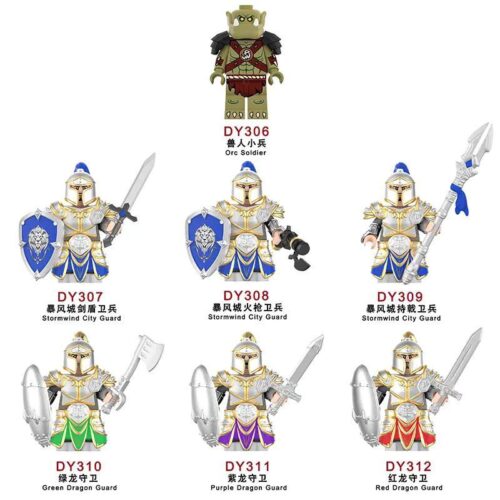Bộ đồ chơi Lính Gác Rồng Xanh DY_Minifigs DY310, minifigure World of Warcraft tinh xảo cho bé trai 6 tuổi, giá tốt.