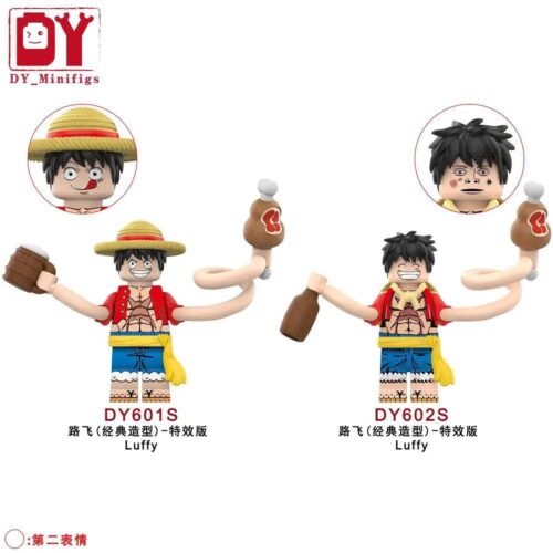 Bộ đồ chơi DY_Minifigs DY601S Luffy Đảo Hải Tặc với cánh tay co giãn, phụ kiện hiệu ứng đặc biệt, phù hợp bé trai 8 tuổi, giá tốt.