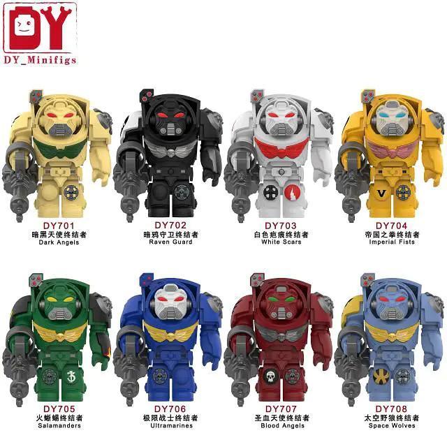 8 Mẫu Minifigure Warhammer 40,000 DY_Minifigs DY705, figure Warhammer 40,000, đồ chơi lắp ghép cho bé trai 14 tuổi