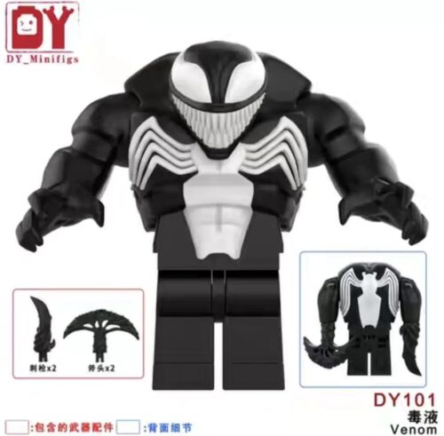 Minifigure Venom DY101 của DY_Minifigs, nhân vật Venom, đồ chơi mô hình, có vũ khí đi kèm, phù hợp cho bé trai 6 tuổi, giá tốt
