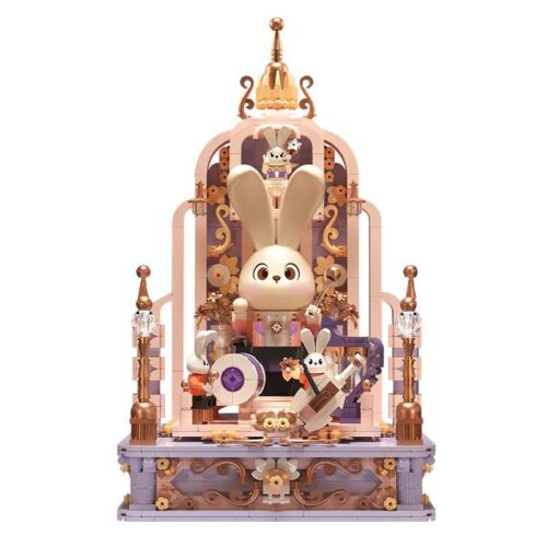 Mô hình Sảnh Âm Nhạc EMUE EM0002 màu pastel, bộ lắp ghép 1547 mảnh cho bé gái 6 tuổi, đồ chơi sáng tạo, đồ chơi giáo dục, quà tặng sinh nhật ý nghĩa