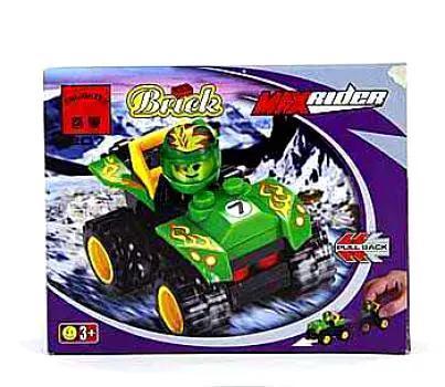 Bộ lắp ghép Enlighten 207 Xe đua Max Rider giá rẻ cho bé trai 3 tuổi, đồ chơi lắp ráp xe địa hình Max Rider chất lượng cao