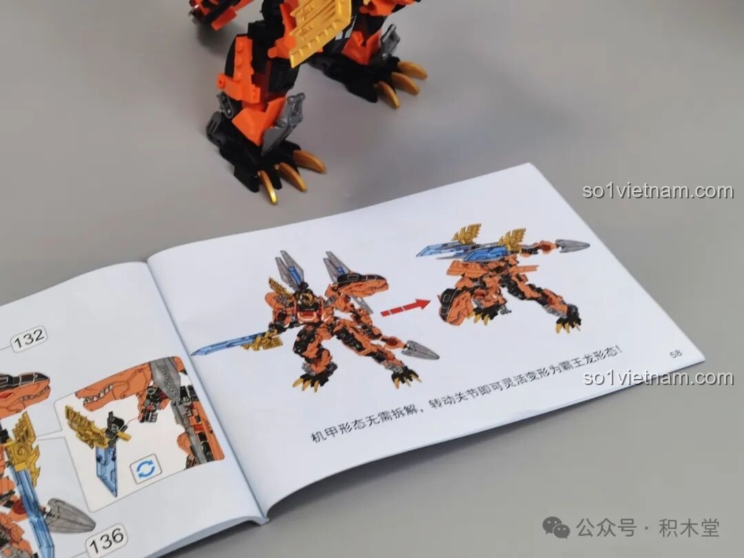 Khủng long F5 A0007 dạng đứng với vũ khí