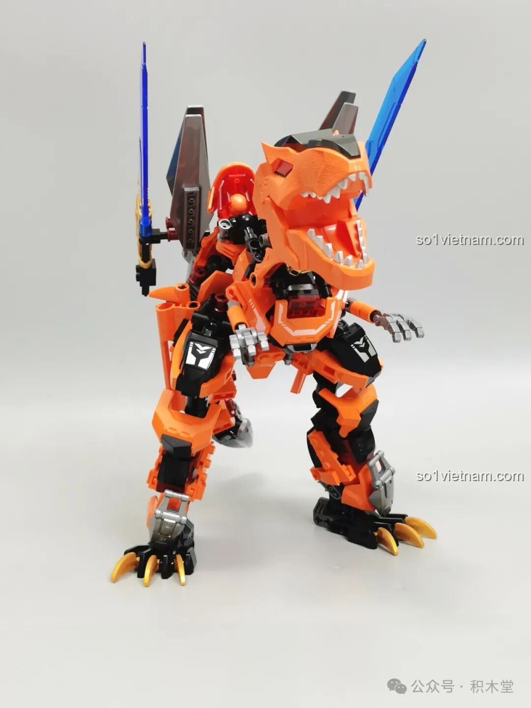 Khủng long F5 A0007 dạng đứng với vũ khí