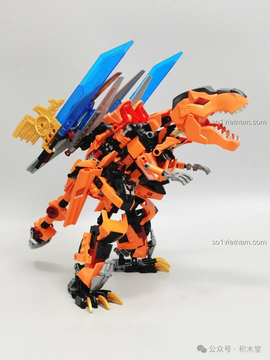 Khủng long F5 A0007 dạng đứng với vũ khí