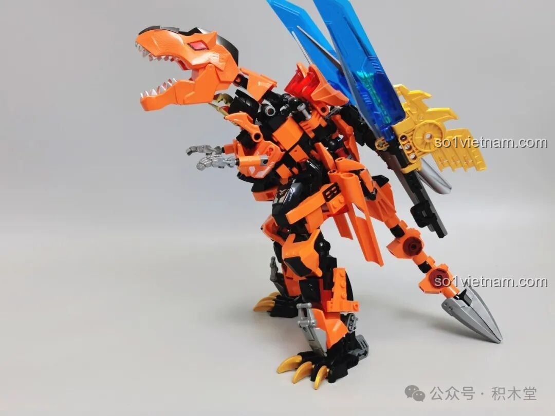 Khủng long F5 A0007 dạng đứng với vũ khí