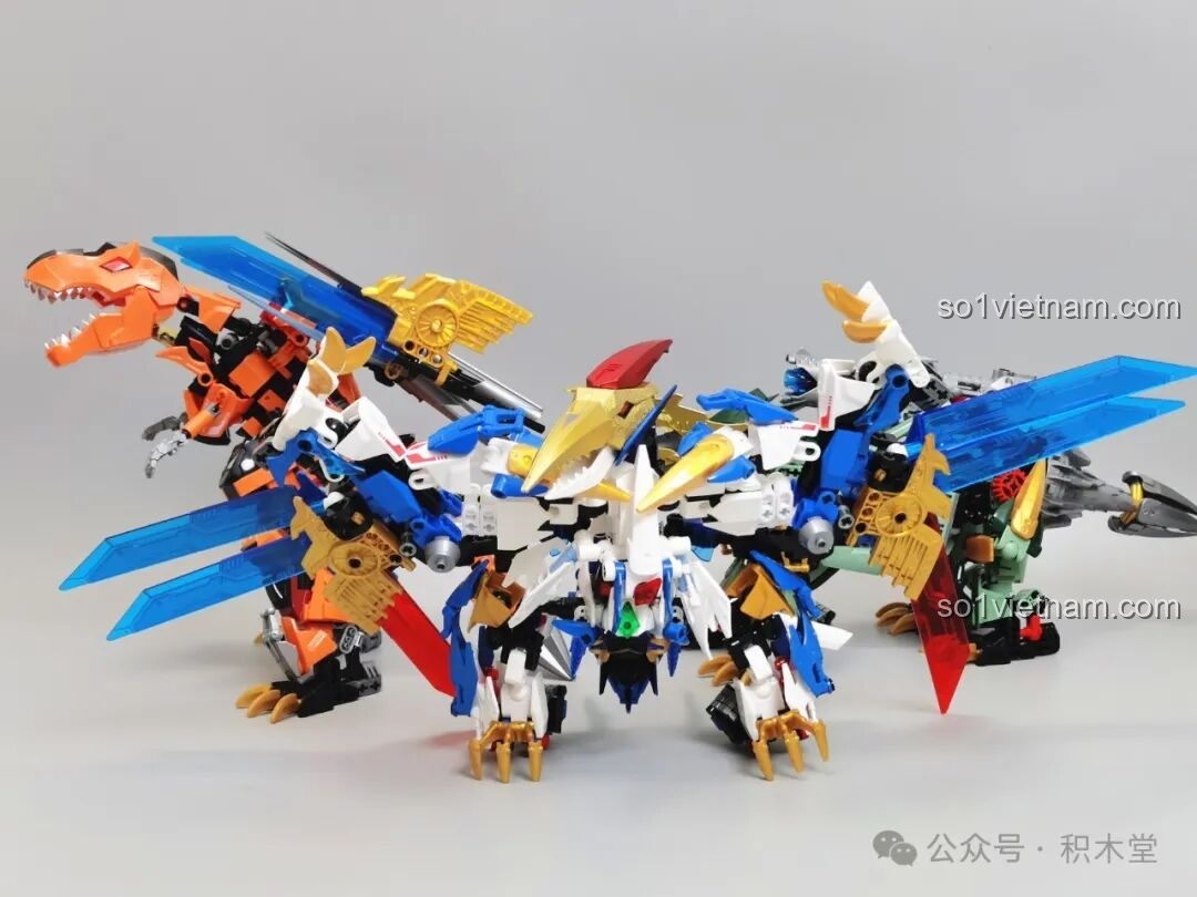 Khủng long F5 A0007 dạng đứng với vũ khí