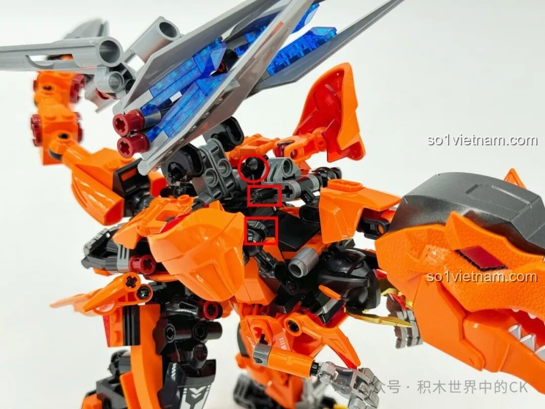Quá trình biến hình F5-A0007 từ robot sang khủng long
