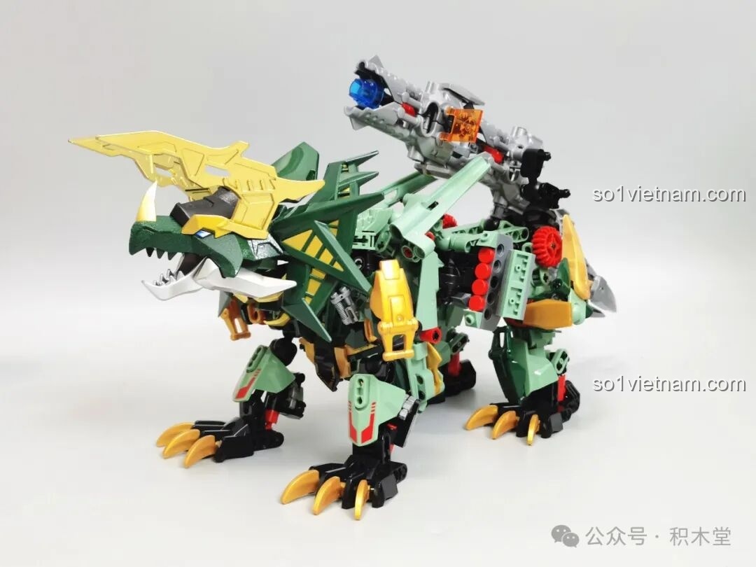 Mô hình F5 A0009 Pterosaur dạng khủng long với cánh, đầu khủng long, các chi tiết trên hộp và hướng dẫn lắp ráp