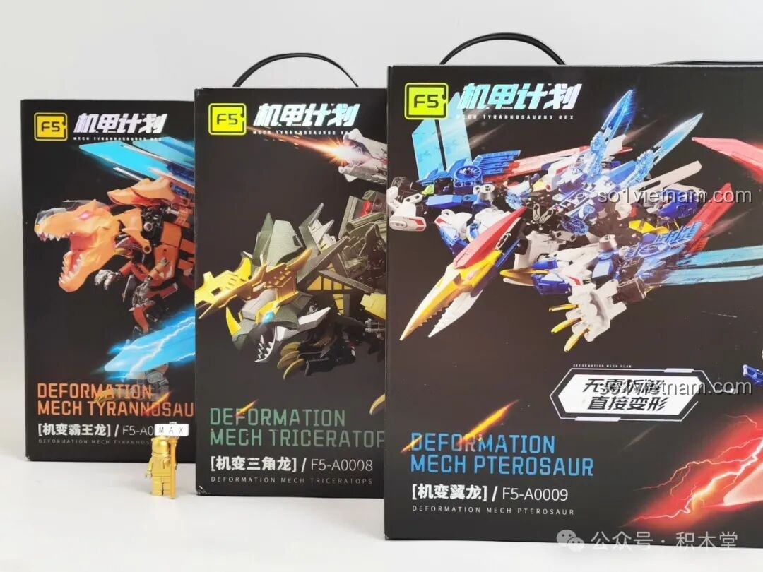 Hộp sản phẩm F5 A0009 Cơ Giáp Biến Hình Pterosaur với thiết kế ấn tượng