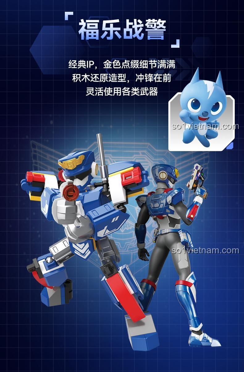 Chi tiết robot đen F5-G0002-4