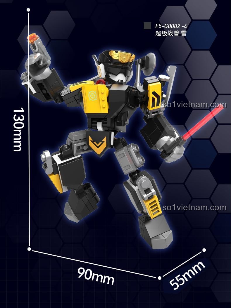 Chi tiết robot xanh F5-G0002-1