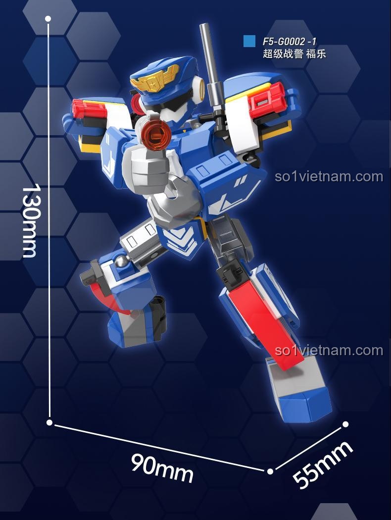 Kích thước mô hình robot F5-G0002-1