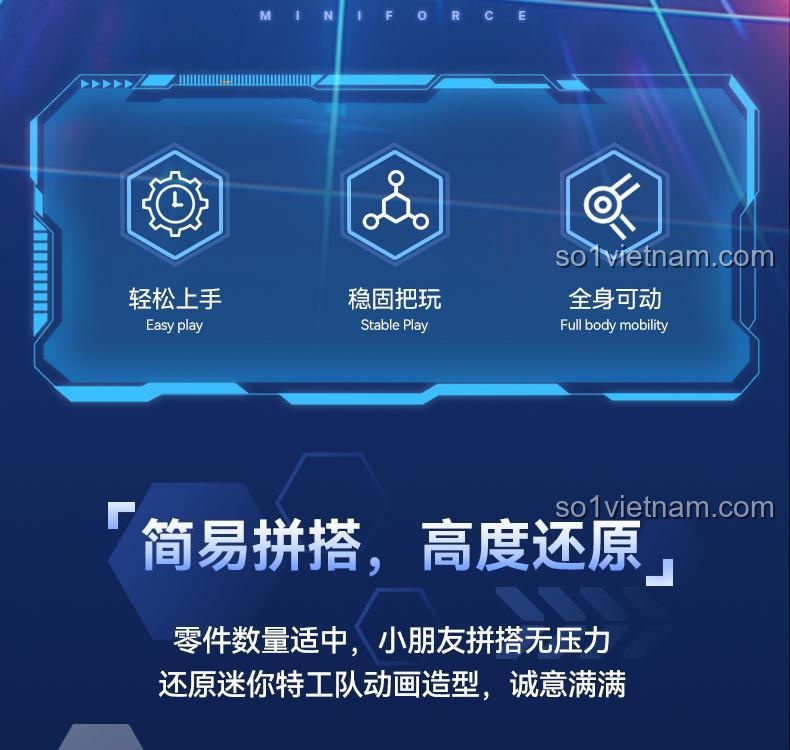 F5 F5-G0002-1 Robot biến hình màu đen cho bé trai 6 tuổi