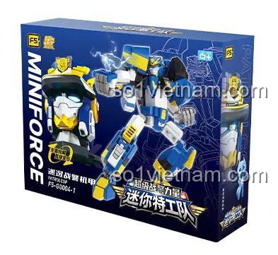 Hộp Robot Patrolcop F5 F5-G0004-1 bộ lắp ghép đồ chơi robot robot biến hình cho bé trai 6 tuổi