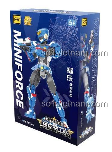 Mô hình đồ chơi lắp ráp Robot Volt Ranger F5 F5-G0006-1 giá rẻ cho bé trai 6 tuổi, tư thế đứng thẳng oai vệ.