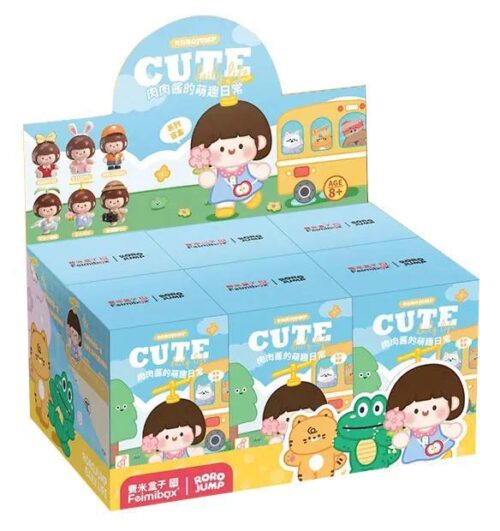 Hộp sản phẩm ROROJUMP - Bộ Sưu Tập Cuộc Sống Hàng Ngày Của Rou Rou Jiang, Feimibox, blind box, đồ chơi mô hình, hộp quà bí ẩn, 6 mẫu nhân vật dễ thương, cho bé gái 8 tuổi