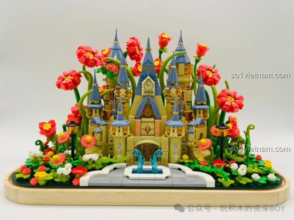 Mô hình Lâu Đài Hoa Rừng Femibox S2238 hoàn chỉnh với 1031 mảnh ghép, sắc màu tươi sáng, sẵn sàng trưng bày, đẹp mê hồn.