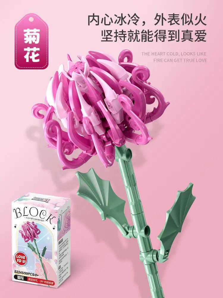 Femibox S2245 Bộ Lắp Ghép Hoa Cúc 99 Mảnh, Đồ Chơi Sáng Tạo Cho Bé Gái 8 Tuổi