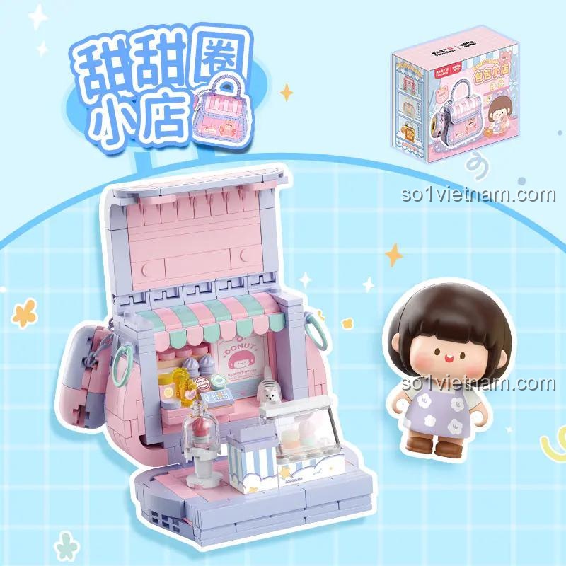 Femibox S2295 Tiệm bánh ngọt RoroJump - Mô hình lắp ráp và minifigure đáng yêu