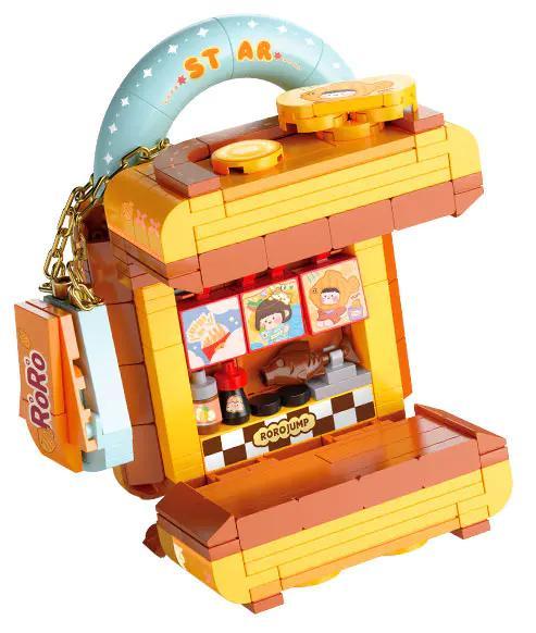 Bộ lắp ghép Tiệm bánh taiyaki RoroJump S2296 298 mảnh cho bé gái 8 tuổi