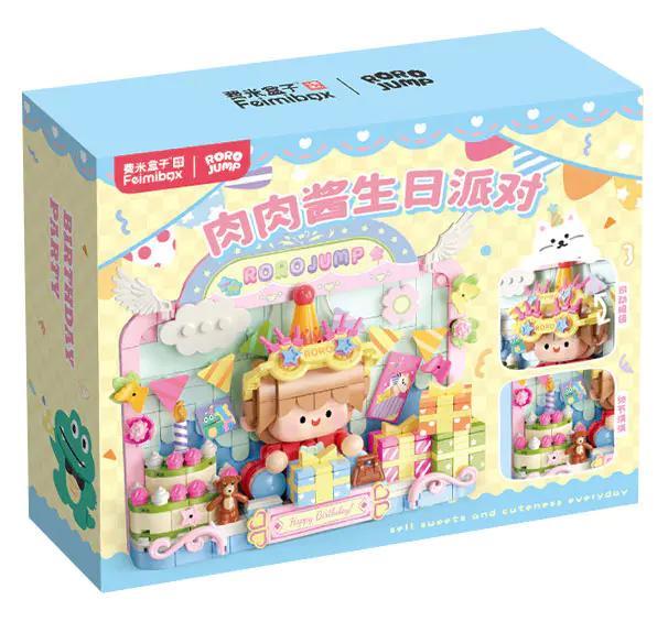 Bộ lắp ghép Roro Jump Femibox S2303 Tiệc Sinh Nhật Ngọt Ngào, đồ chơi lắp ghép Roro Jump đáng yêu cho bé gái 6 tuổi, giá tốt