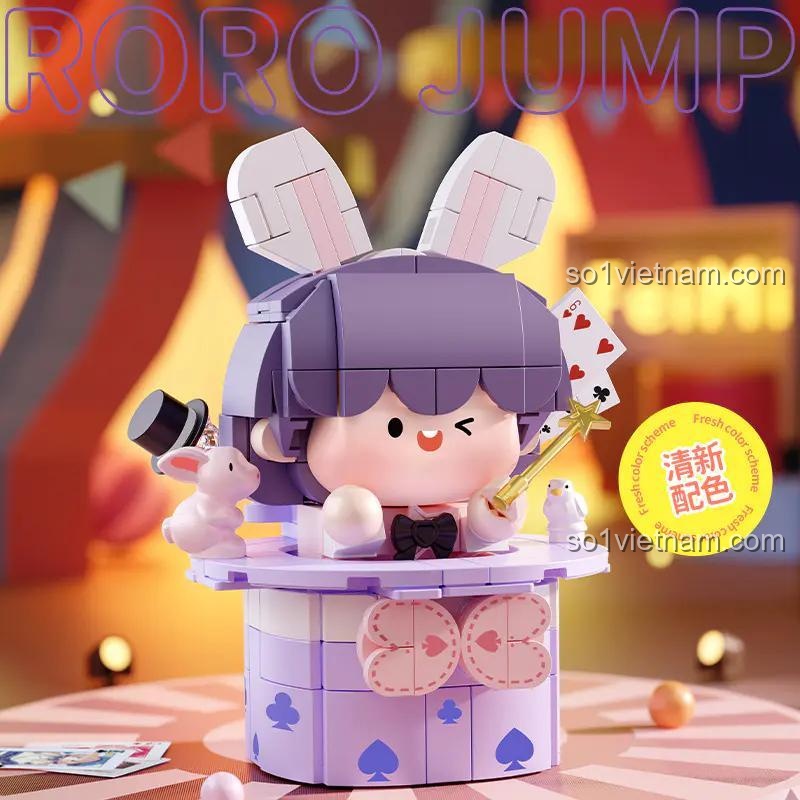 Mô hình Rouroujiang Mũ Phù Thủy Femibox S2313 với màu sắc pastel dễ thương, Fresh color scheme, đồ chơi lắp ghép giá rẻ cho bé gái