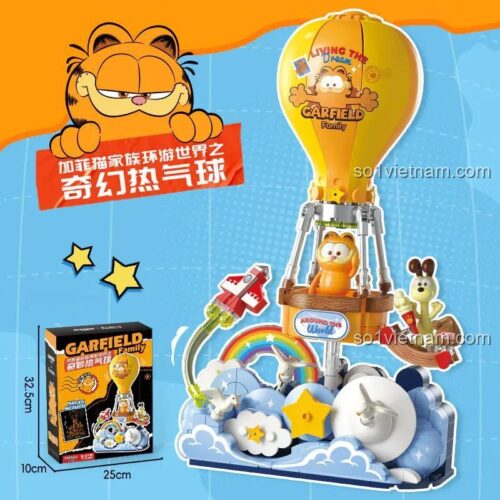 Hộp và Mô hình Khinh khí cầu Kỳ ảo Gia đình Garfield Femibox S44074