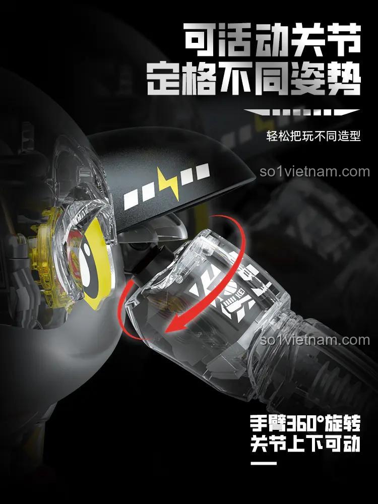 Chất liệu nhựa nhám của Robot Cá Mập Sharkler Femibox S48009