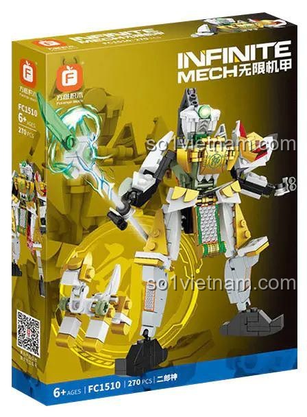 Hộp sản phẩm Infinite Mech Dương Tiễn Nhị Lang Thần Forange FC1510, bộ đồ chơi lắp ghép 270 chi tiết