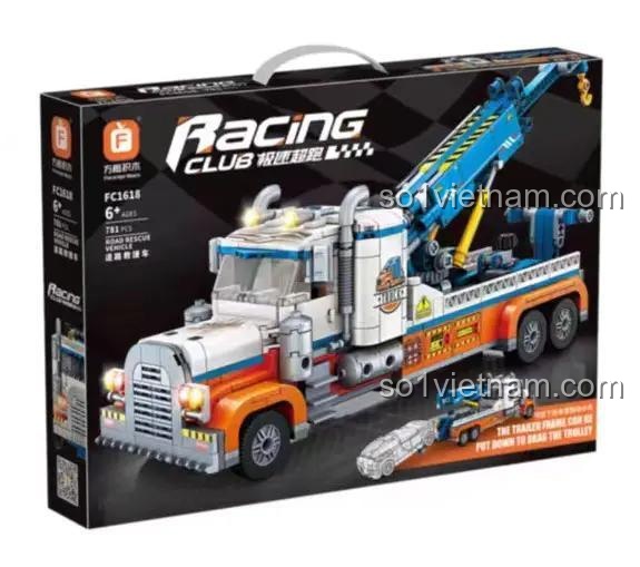 Hộp sản phẩm xe cứu hộ đường bộ Racing Club Forange FC1618