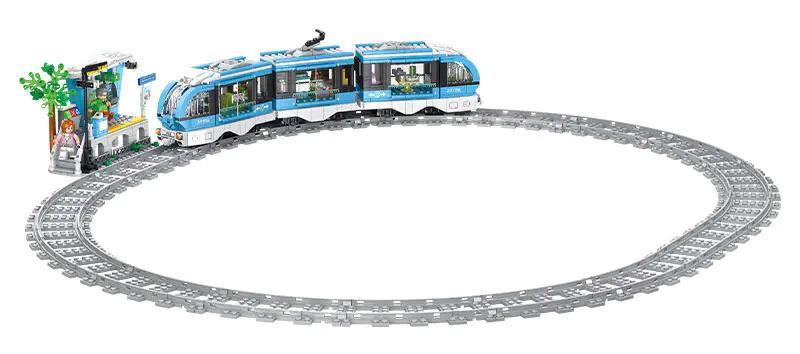 Bộ lắp ghép Forange FC1704 Tàu Điện Thành Phố, đồ chơi mô hình tàu điện cho bé trai 6 tuổi, giá tốt.