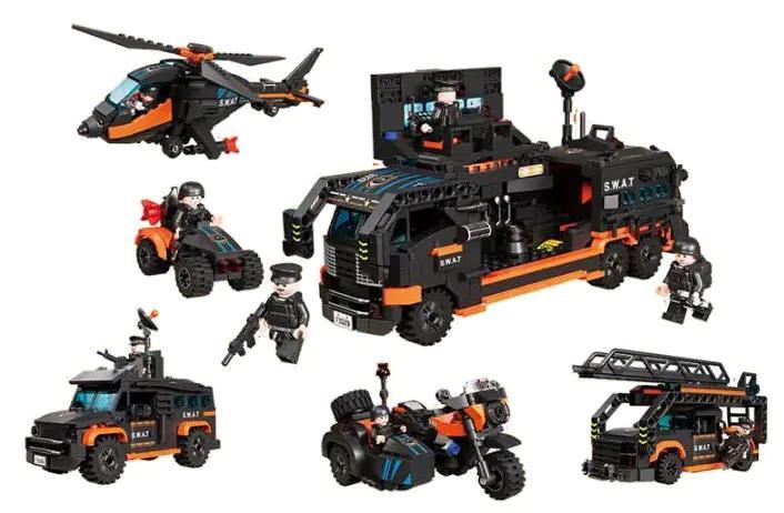 Bộ đồ chơi Forange FC3329 Đội Đặc Nhiệm SWAT Hành Động tổng thể