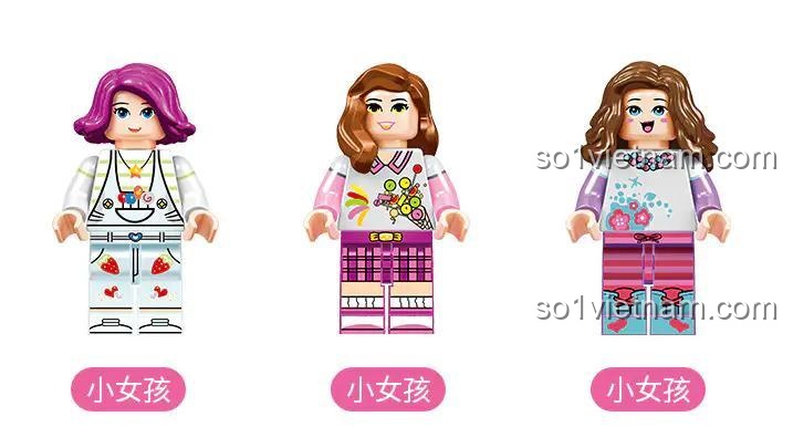 Hộp sản phẩm của đồ chơi mô hình FC3503 Ngôi nhà kẹo ngọt, thương hiệu Forange, với 520 chi tiết.