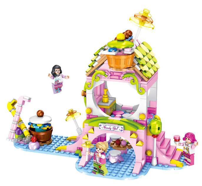 Mô hình chính của bộ lắp ghép Cửa hàng đồ ngọt Forange FC3506 với 425 chi tiết, màu sắc pastel, phù hợp cho bé gái 6 tuổi. Một lựa chọn đồ chơi giá rẻ, chất lượng.