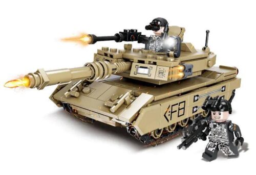 Xe tăng chiến đấu chủ lực M1A2 Forange FC4002 bắn đạn nhựa, có 2 minifigure, độ tuổi 6+, 406 mảnh ghép