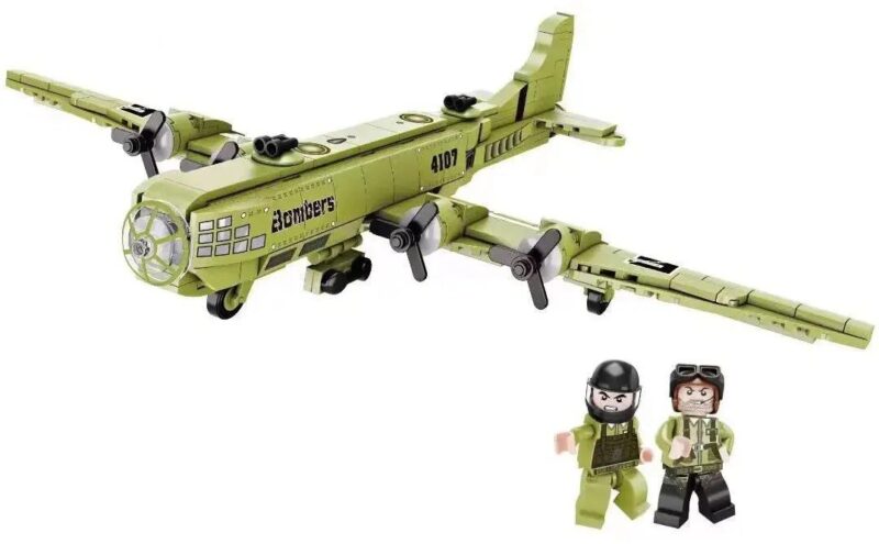 Bộ lắp ghép Máy bay ném bom B29 Forange FC4107, mô hình quân sự cho bé trai 8 tuổi, giá tốt.