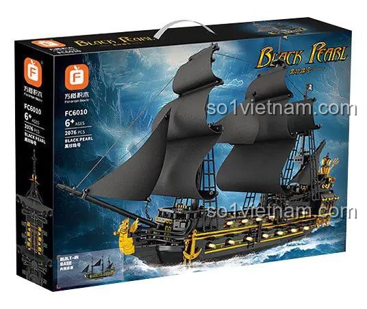 Hộp bộ đồ chơi Forange FC6010 Thuyền Hải Tặc Hắc Trân Châu, 2076 chi tiết, độ tuổi 6+, giá tốt