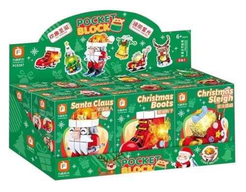 Hộp sản phẩm Bộ Lắp Ghép Mô Hình Giáng Sinh Đèn LED 9 Mẫu Forange FC8287