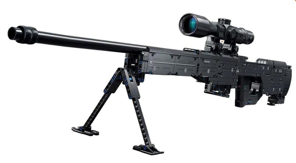 Mô hình súng trường AWM FC9407 Forange lắp ráp chi tiết, tỉ lệ 1:1, có thể bắn đạn nhựa, chân chống gấp gọn, ống ngắm tháo rời, dành cho bé trai 6 tuổi