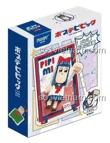 Hộp sản phẩm bộ lắp ghép PipiMiku FUNIFY W8007, đồ chơi mô hình nhân vật hoạt hình Nhật Bản, quà tặng sinh nhật cho bé gái 6 tuổi