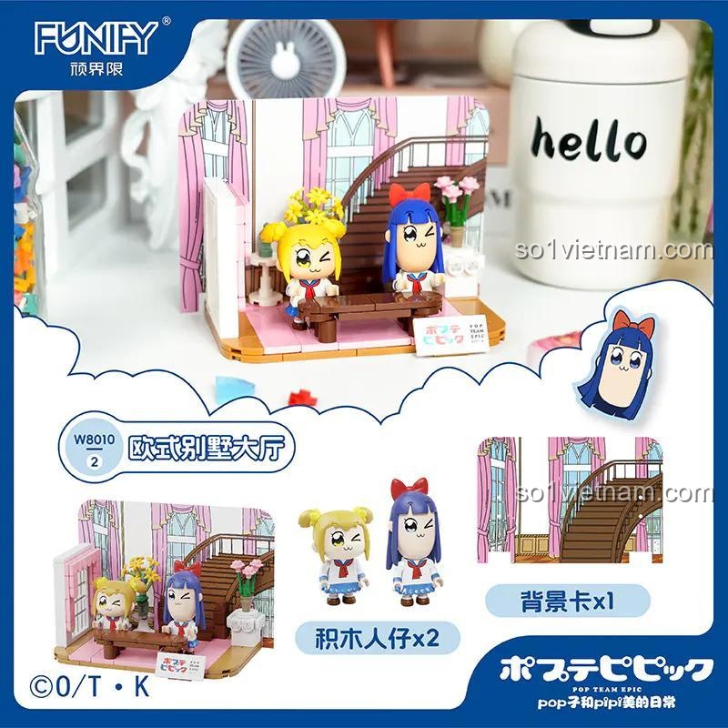 Mô hình mini scene Nhà bếp Pop Team Epic FUNIFY W8010