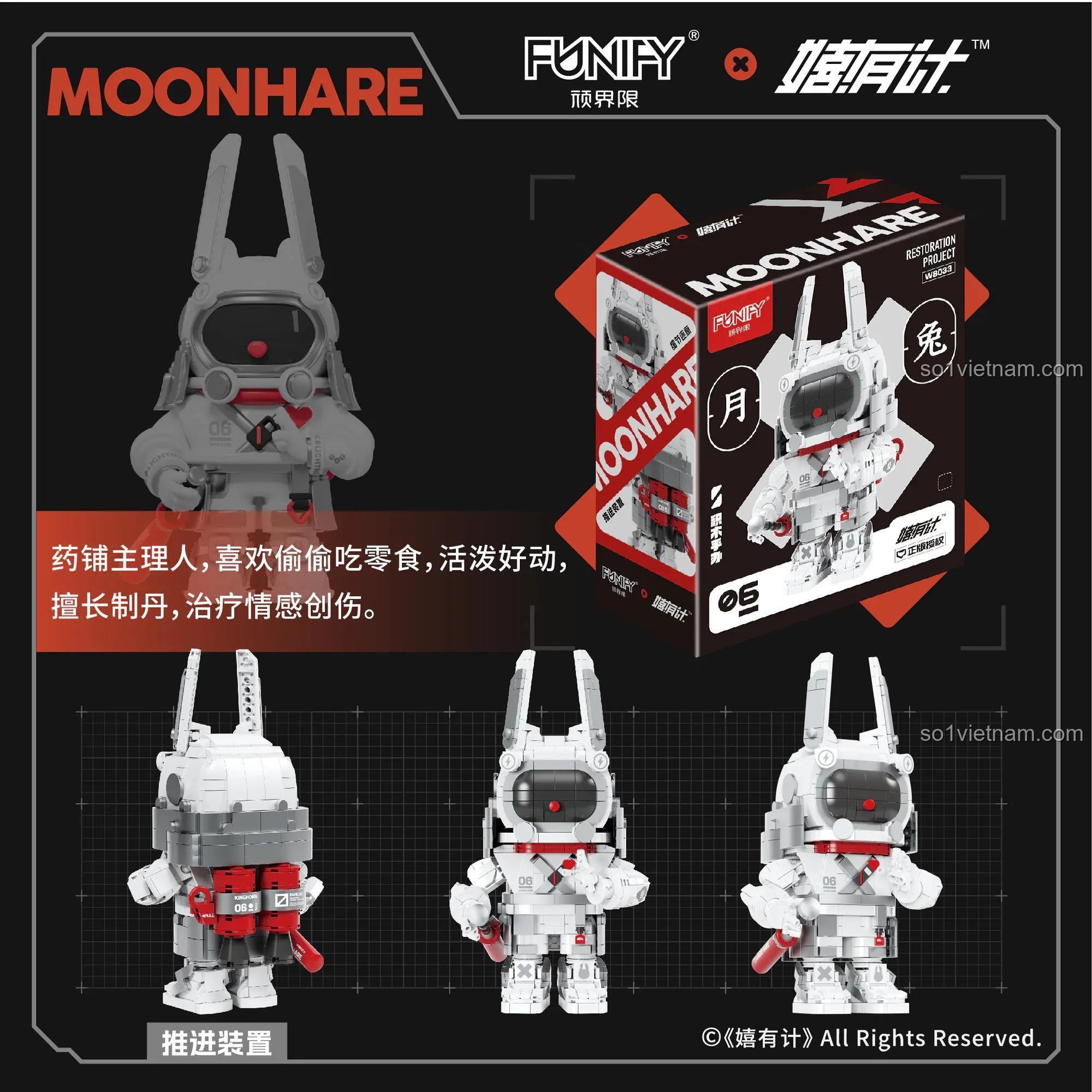 Các góc nhìn khác nhau của mô hình Moonhare W8033