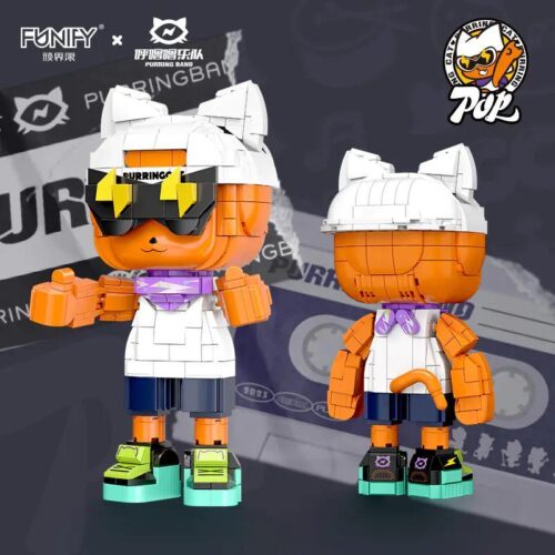 FUNIFY W8101 Mèo Hát "Purring Cat" bộ lắp ghép figure nhân vật chính