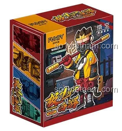 Hộp đồ chơi mô hình Tôn Ngộ Không King FUNIFY W9007, bộ xếp hình Tây Du Ký phong cách Punk, quà tặng bé trai 8 tuổi