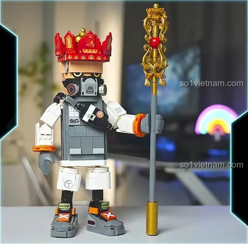 Ảnh review đồ chơi lắp ráp FUNIFY W9008 Figure Tam Tạng Zang, mô hình chi tiết, chất lượng cao, bé trai 8 tuổi yêu thích, giá trị cao