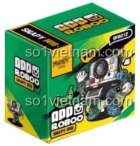 Hộp sản phẩm Robot App Roboo W9012 bộ xếp hình W9012, đồ chơi lắp ráp Robot máy ảnh cho bé trai 8 tuổi, giá rẻ, có thể chụp ảnh.