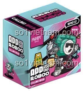 Hộp sản phẩm bộ lắp ghép Robot APP Calling FUNIFY W9013, đồ chơi mô hình Robot điện thoại, quà tặng bé trai 8 tuổi, giá rẻ.
