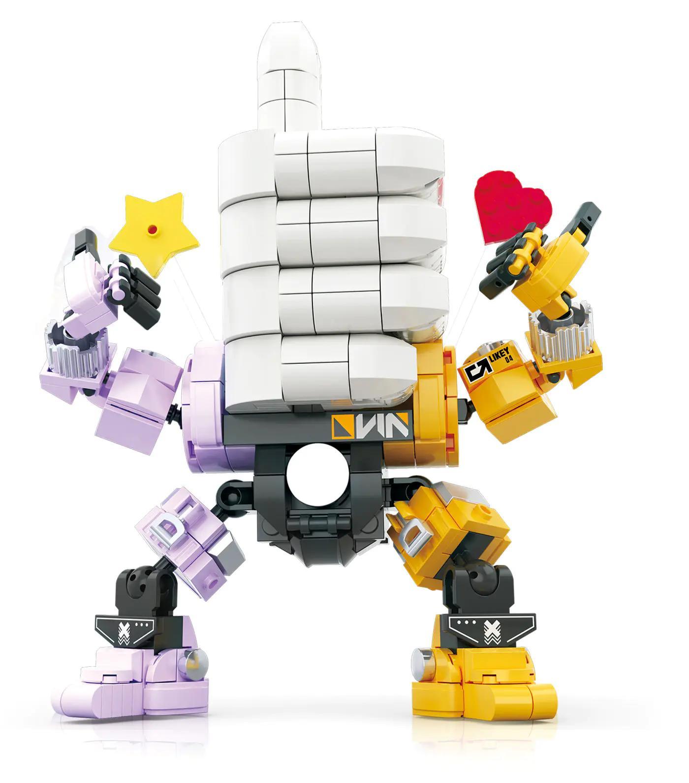 bộ lắp ghép Robot Likey Tiểu Tán FUNIFY W9014, đồ chơi lắp ráp Robot App Roboo, mô hình biểu tượng Like độc đáo cho bé trai 8 tuổi, giá tốt