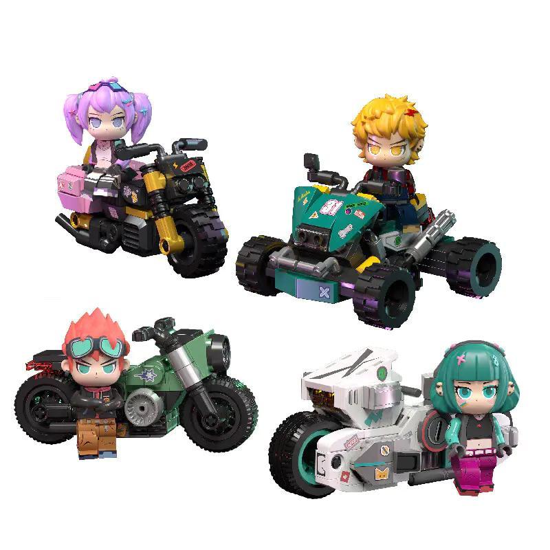 Bộ đồ chơi FUNIFY W9023 Xe mô tô AI vũ trụ, 4 mẫu lắp ghép độc đáo cho bé 8 tuổi, giá tốt